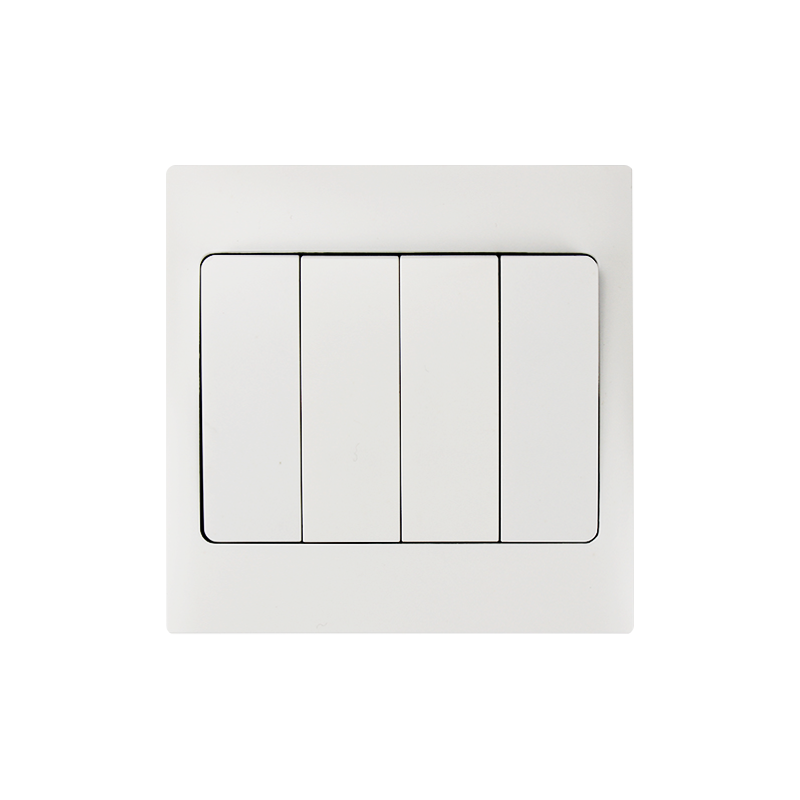 4 Gang 1 Way Plastic Switch HK6141S