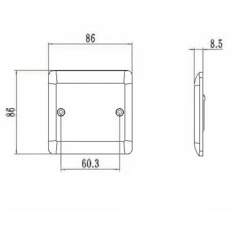 16A Bakelit 1-gängs multifunktionsuttag HK6116F-UN