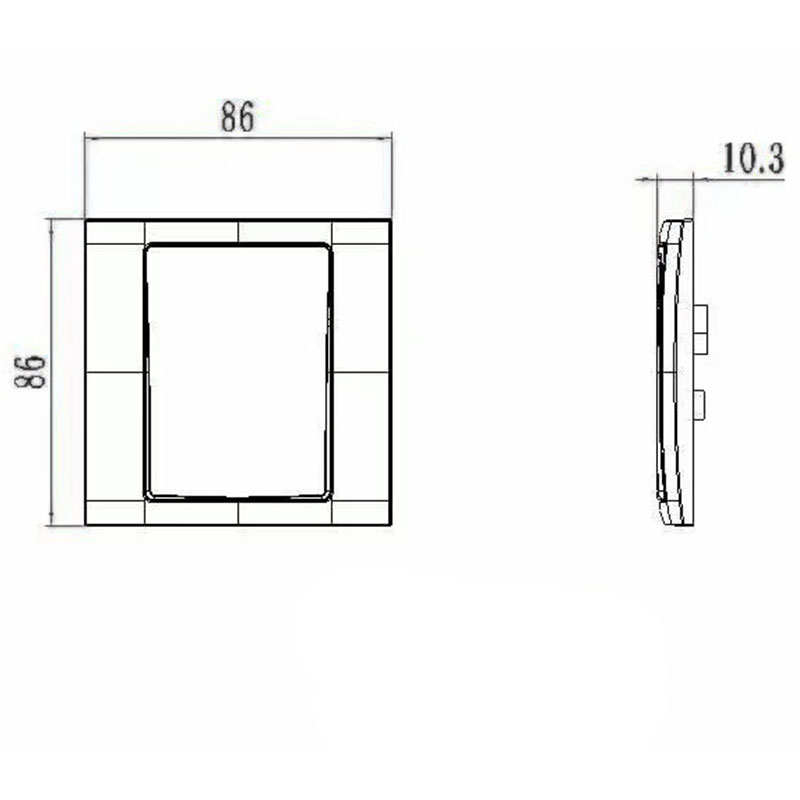 Plast 1 Gang Satellite Socket HK6169S