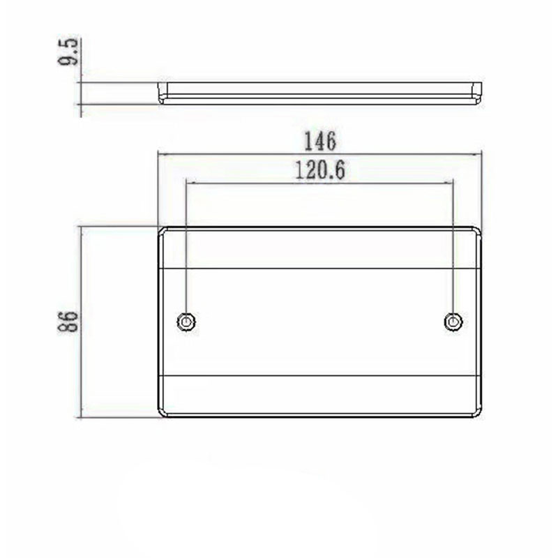 Bakelit 2 x 13A Switchat uttag med Neon HK6213VN